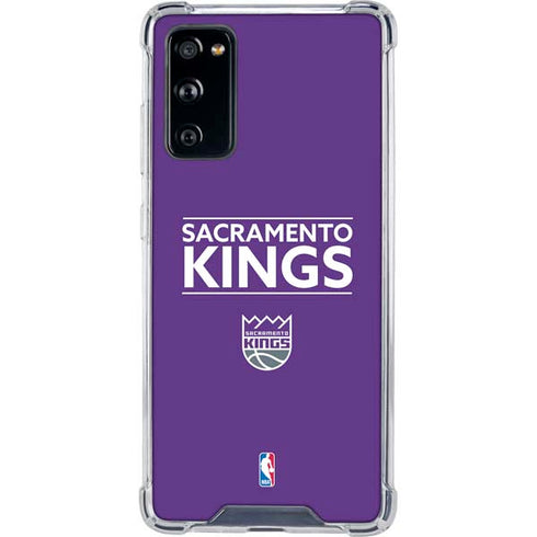 NBA Sacramento Kings Standard - Purple Galaxy S20 FE Clear Case